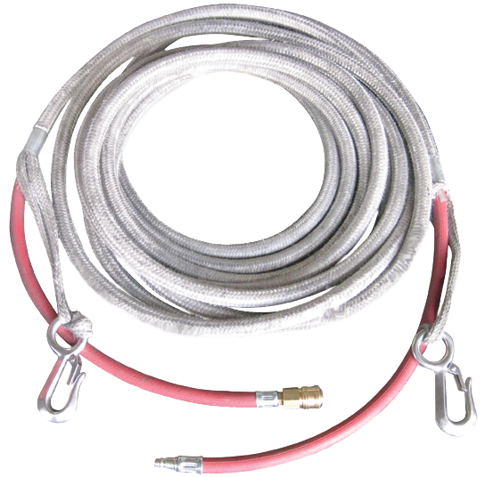 Rope Coated Inflation Hoses 1